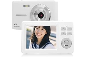 Wisoqu Digital Camera, 1080P 48MP CCD with 18X Digital Zoom Autofocus, 2.8 Inch TFT Screen, Compact Point and Shoot Camera fo