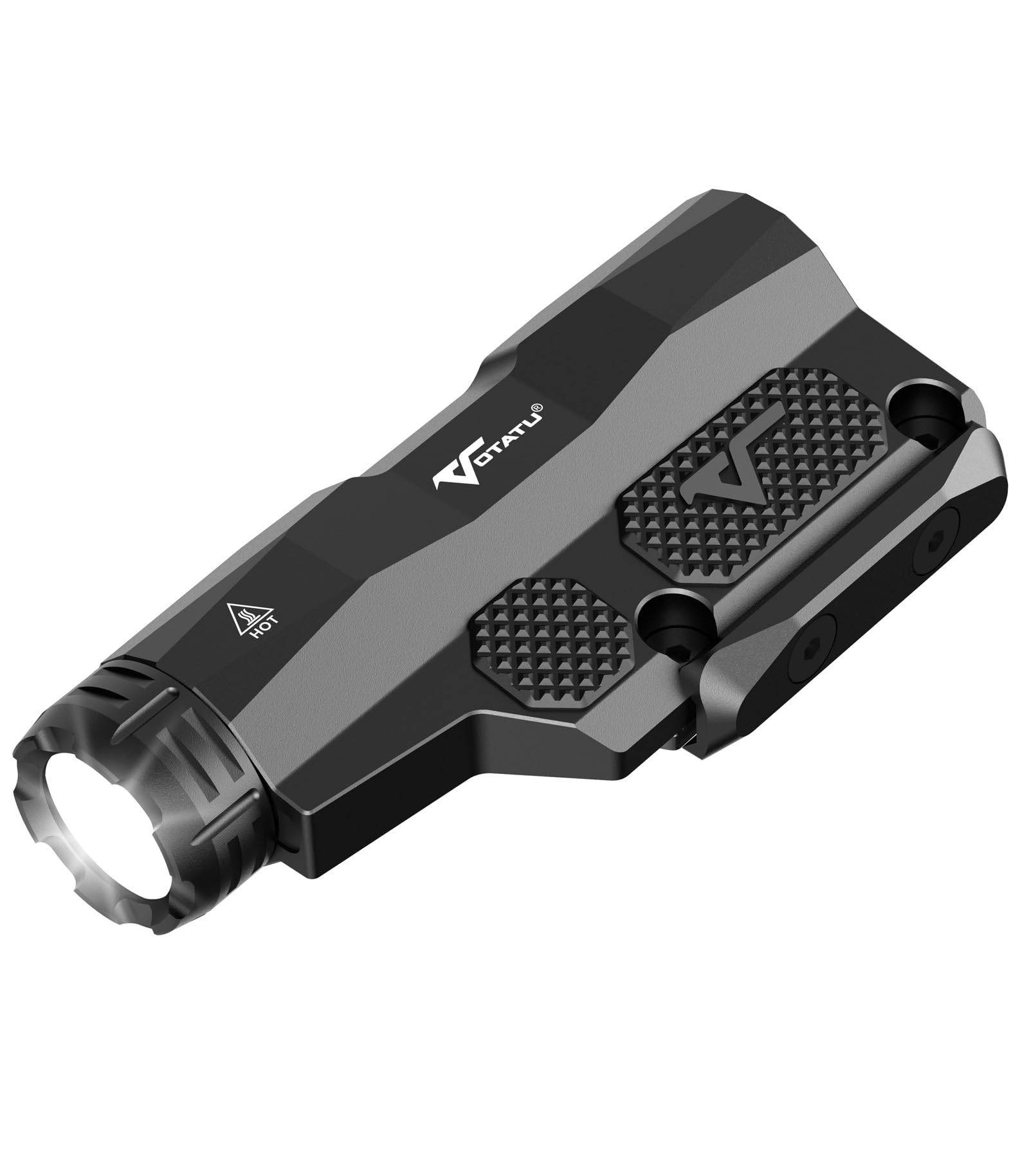 Photo 1 of VOTATU ML50 Picatinny/Mlok Flashlight for Rifle, Max 2400 Lumens Weapon Light with Pressure Pad Switch, Rechargeable Flashlight and Tactical Strobe High/Low Mode