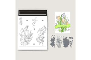 OANRUYAN 2025 Stamps and Dies for Card Making,2024-2025 Stamps and Dies Sets for DIY Various Festivals Album Scrapbooking Birthdays Greeting Card (M0854)