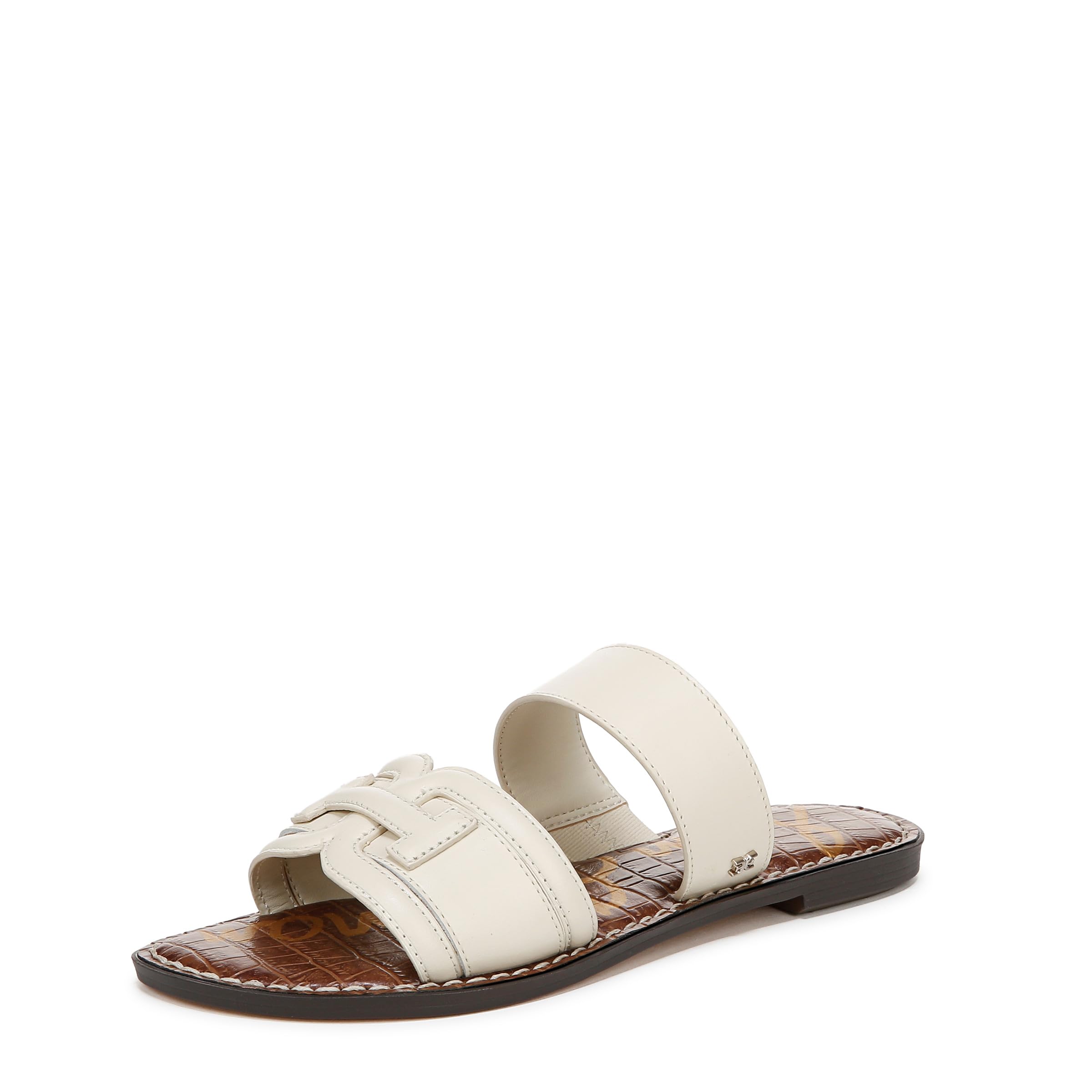 Sam Edelman Women’s Gabi Flat Sandal, Modern Ivory, 5