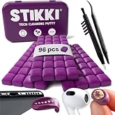 STIKKI Cleaning Putty &amp; Precision Tools - Earbud, Port &amp; Phone Cleaning Kit | Compatible with iPhone &amp; AirPod, Putty for Phone Speaker &amp; Electronics, USB-C Charging Port Cleaner Tool, Leaves No Residue