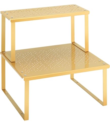 Amazon.com: BOOMLATU 2-Tier Spice Rack Bow Counter Shelf Desktop