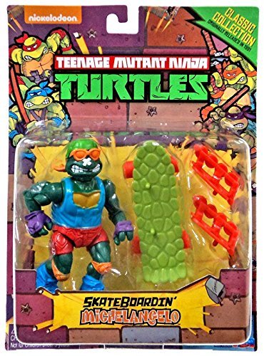 Teenage Mutant Ninja Turtles, Classic Collection, Skateboardin' Michelangelo Action Figure, 4 Inches