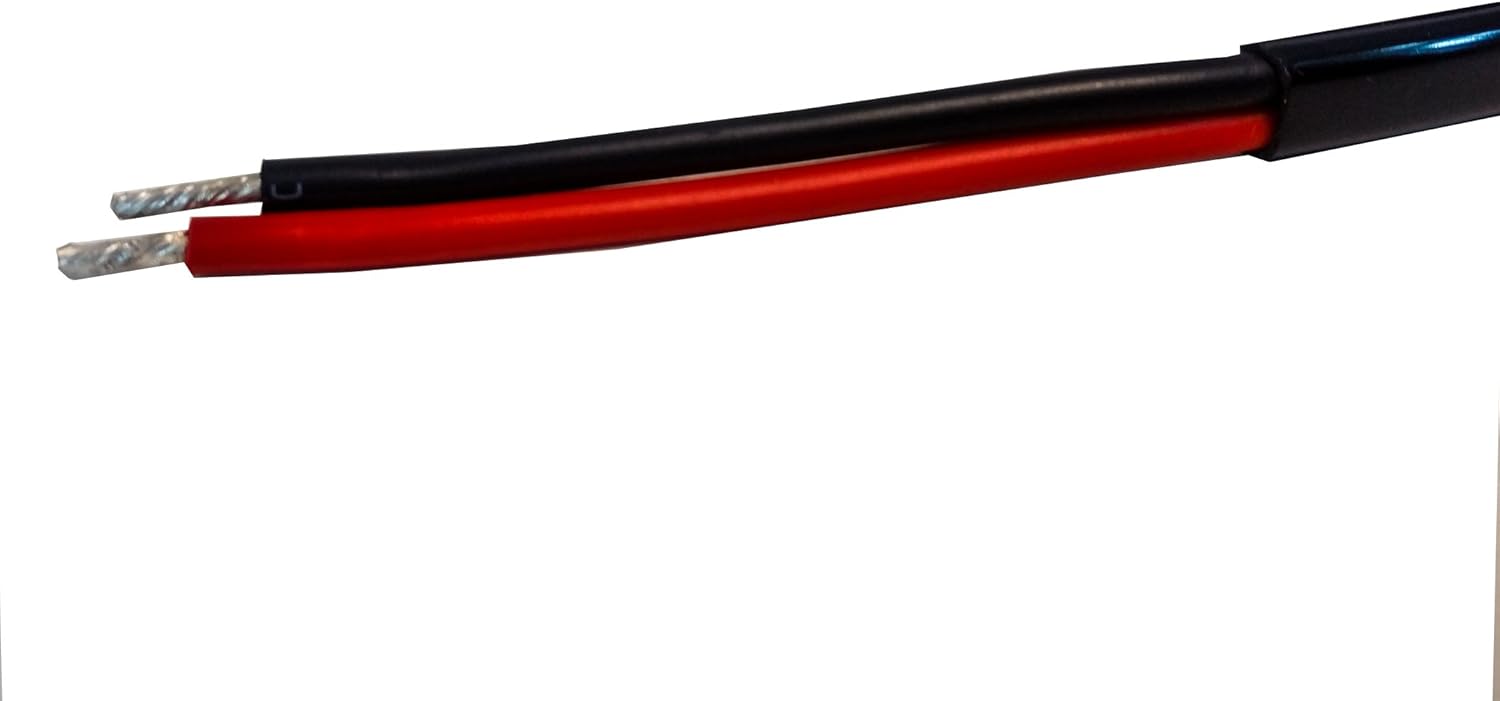 14 AWG 20 ft OZ-USA 2 Wire 12v 24v cable car truck marine boat light led bar electrical wiring industrial: Automotive