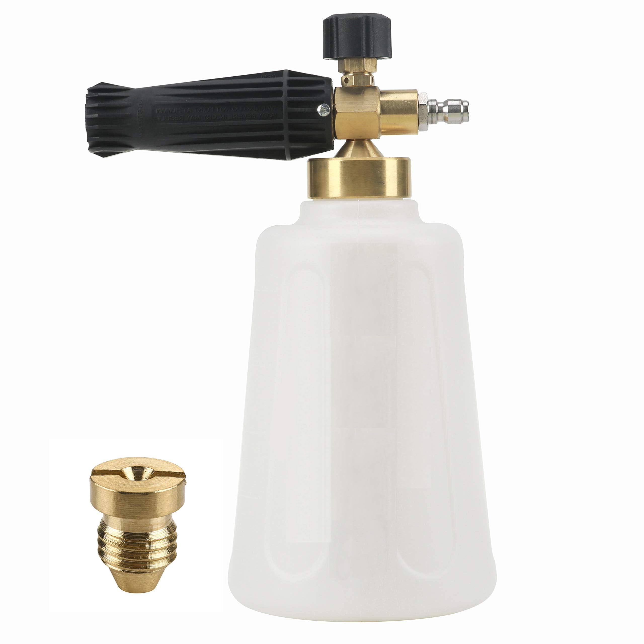 Unifizz Pressure Washer Foam Cannon for Car Wash, Snow Foam Lance, Additional Orifice Nozzle 1.1mm, 1/4 Inch