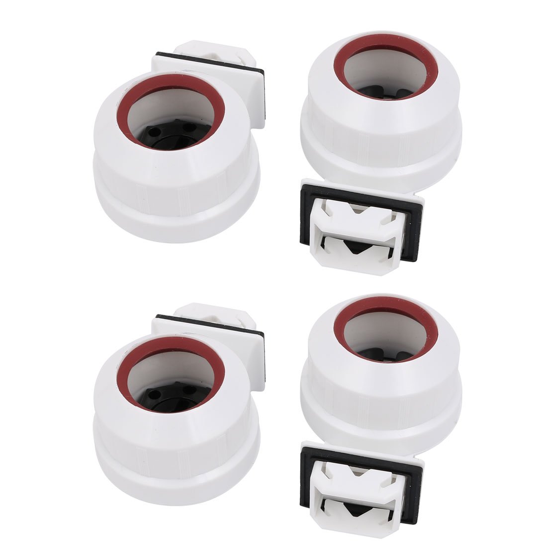 Sourcingmap 4Pcs T8/T12 Fluorescent Light Holder G13 Base Single Head Tombstone Lamp Socket AC 500V 2A for LED Fluorescent Tube