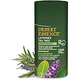 Desert Essence Eco-friendly Tea Tree Deodorant - 100% Plastic Free, Aluminum Free, & Paraben Free for Women & Men, 2.25 oz (Lavender)