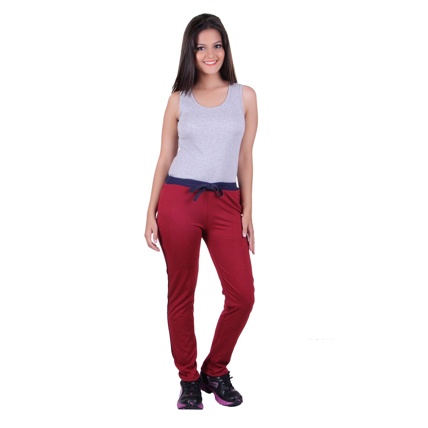 dfh women's cotton track pant