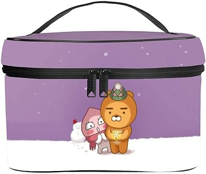 Amazon Co Jp Danesi カカオフレンズ ライアン アピーチ 化粧ポーチ メイクボックス 化粧品収納 洗面用具ポーチ コスメポーチ バニティー 大容量 旅行用 自宅用 収納ケース トラベルバッグ 便利 人気 出張 プレゼント かわいい 萌えグッズ キャラクター かわいい アニメ