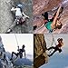 Aoneky 10 mm Static Outdoor Rock Climbing Rope, Fire Escape Safety Rappelling Rope (Blue 1, 98)