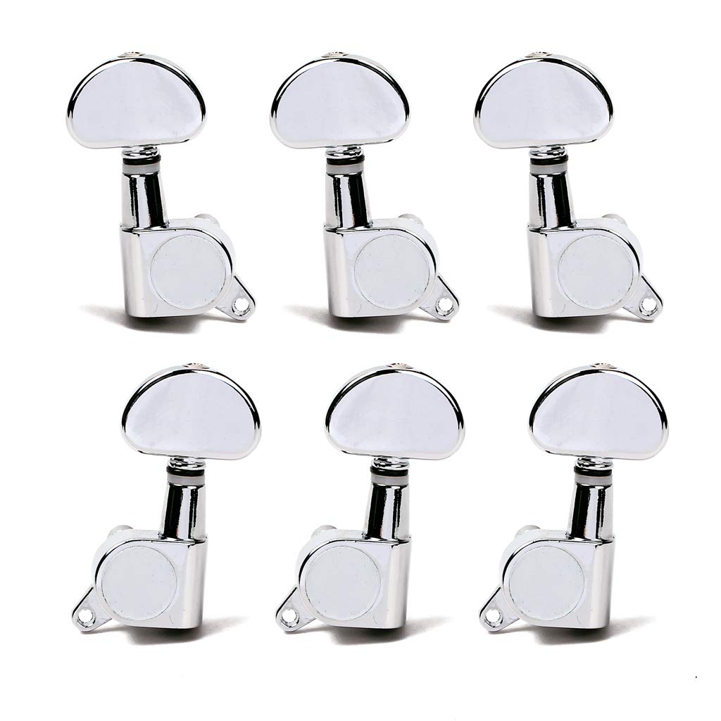 Alnicov Guitar 3L 3R String Tuning Pegs Machine Heads Knobs Tuners Machine Head Set For Electric Acoustic Guitar