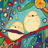 Karribi Paint by Numbers Kit for Adults and Children - Spring Birds Series (Bird XII)