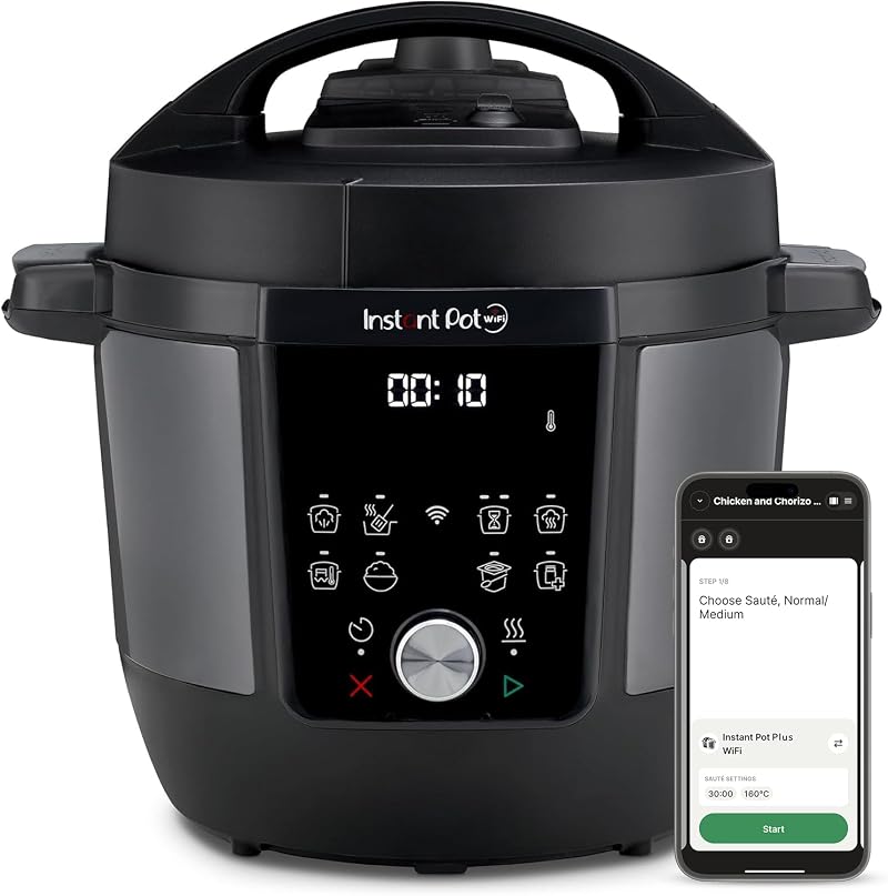 Instant Pot Plus 9-in-1 5.7L Electric Multi-Cooker Brushed Stainless