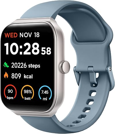TOOBUR Smart Watch Women Alexa 1.95" Fitness Calls IP68 Waterproof Android iOS