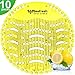 Urinal Screens Deodorizer (10 Pack), Anti-Splash & Odor Freshener, Scent Lasts for Up to 5000 Flushes –Ideal for Bathrooms, Restrooms, Office, Restaurants, Schools (Yellow Lemon)