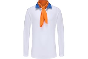 Tuoweey Adult Halloween Costume Tops Men's Cotton Summer Autumn Cosplay Long Sleeve Shirt