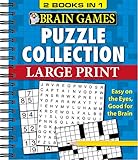 Brain Games - 2 Books in 1 - Puzzle Collection (Large Print) by 