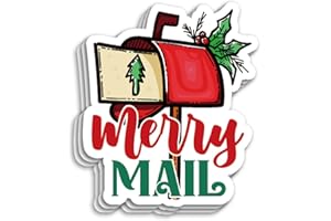 GENERIC 200 PCS Christmas Business Packaging Stickers,Merry Mail,Holiday Gift Wrapping Thank You Sticker for Envelopes Shipping Boxes Product Packaging