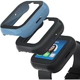 sylacor Compatible with Sync UP Kids Watch 2 Screen Protector | 2Pack Hard PC and Tempered Glass Case Cover for T-Mobile SyncUP Watch, Anti-Scratch and Touch Sensitive