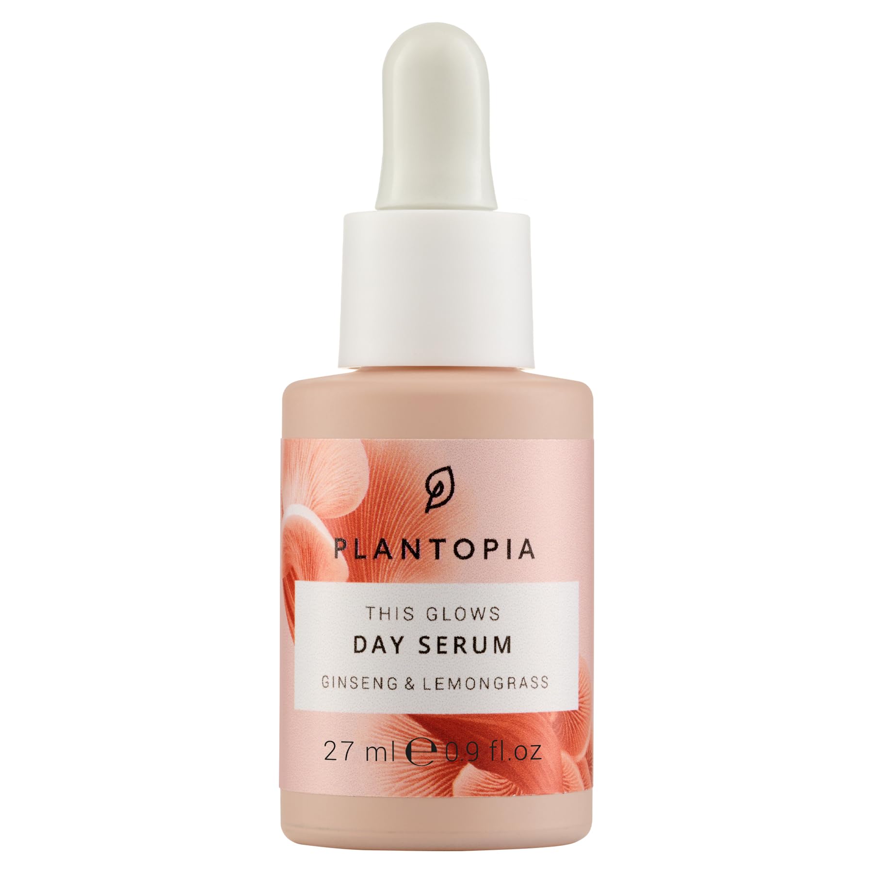 Proposed information – **Plantopia This Glows Face Serum, 27ml - Energising & Uplifting Ginseng & Lemongrass with AHAs & Vitamin C - Adaptogenic Essential Oil Blend - Cruelty Free Vegan