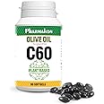 PHARMAKON C60 Enriched Olive Oil Capsules, Plant Based. (90 Count)
