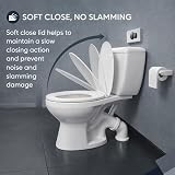 MASS DYNAMIC Soft-Close Toilet Seat Premium Urea Formaldehyde White view 3