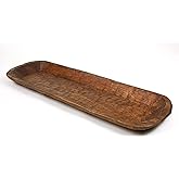 Rustic Wooden Dough Bowl-Batea-Extra Long-Natural