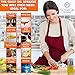 SONICA ORGANICS-Premium-Olive-Oil-Sprayer-Fine-Mister Glass Spray-Bottle 6 oz for Cooking, Baking, Roasting, Grilling, Frying, BBQ, Salads, BPA-Free, Vinegar Mister with Premium Anti-Clog Filter
