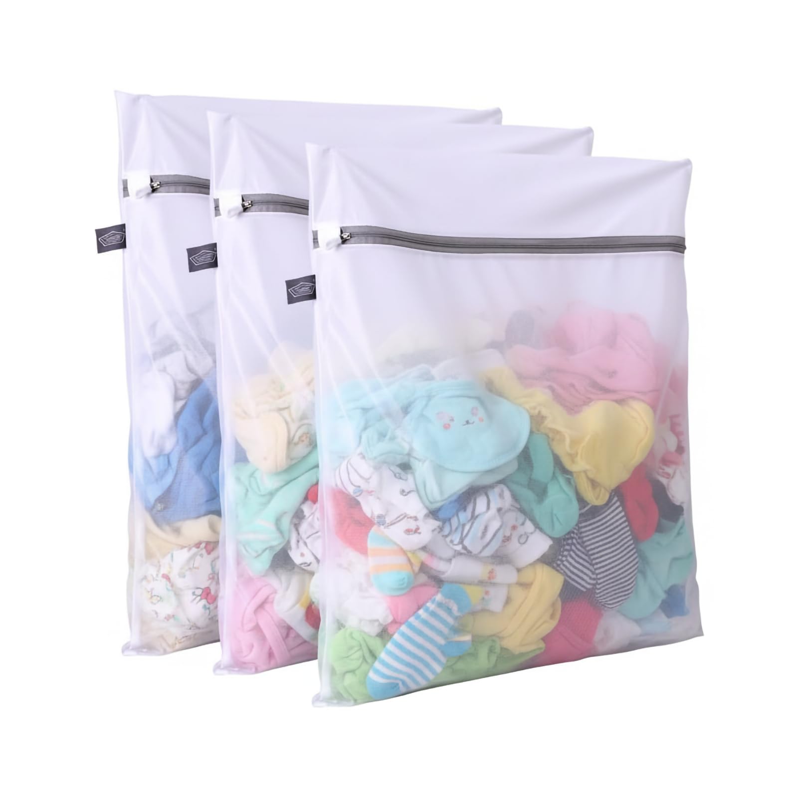 Kimmama Lingerie Bags for Washing Delicates, Garment Bag for Washing Machine, Mesh Laundry Bags for Cleaning Clothes, Tie, Scarf, Socks, Stockings, Shirts, Toys, 3S
