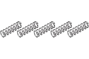 METALLIXITY Compression Springs (1.2x8mm OD,25mm Free Length) 5Pcs, 304 Stainless Steel Extension Spring - for Shop Home Repairs, DIY Projects, Silver Tone