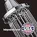 AquaDance Premium High Pressure 6-setting 4-Inch Shower Head for the Ultimate Shower Spa Experience! Officially Independently Tested to Meet Strict US Quality & Performance Standards!