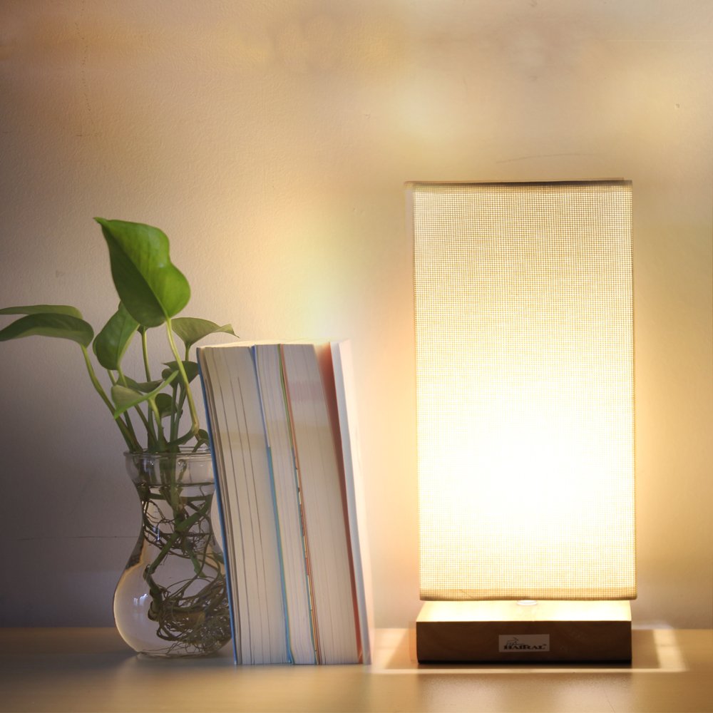 Amazon Haitral Bedside Table Lamp Fabric Shade Only 13.99