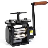 Lakimi Black 110MM Rolling Mill Machine &ndash; Flat Metal Jewelry Engraving Tool for Ring Making, Gold &amp; Silver Processing LK-RM01A