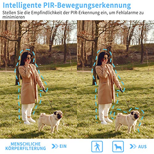 Caméra de Surveillance extérieure - Batterie 1080P - sans Fil - Caméra IP d\'extérieur - Détection de Mouvement PIR - Audio 2 Voies - Vision Nocturne de 15 m - Étanchéité IP65 - Stockage Cloud/SD