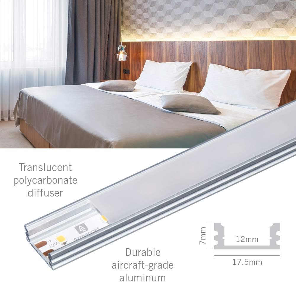 Armacost Lighting 960052 Recessed Mounting Channel, Aluminum - - 