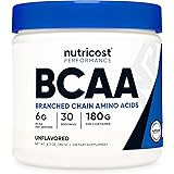 Nutricost BCAA Powder- 2:1:1 (Unflavored, 30 Servings (Pack of 1))