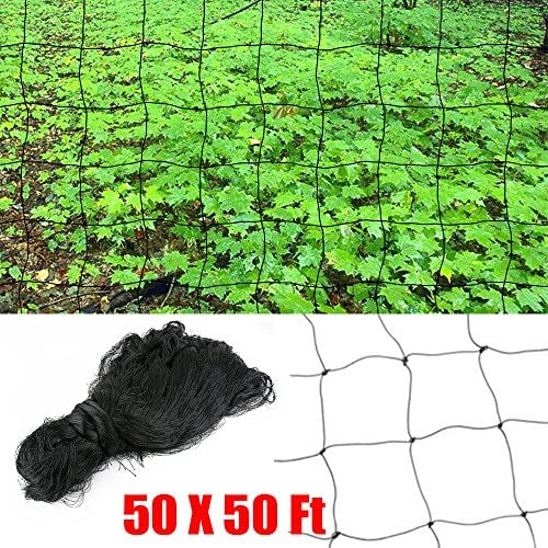 DGCUS Bird Netting Fruit Tree Protective Net Pests Block Poultry Aviary Pen 50'X50'