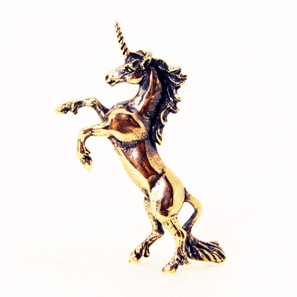 Unicorn Horse Figurine Decorative Stallion Statue Bronze