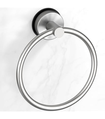 BKV Suction Cup Toilet Paper Holder – Brushed Nickel Stainless Steel, No-Drill Wall Mount For Bathroom Or Kitchen