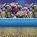 Vepotek Aquarium Background Ocean Seabed /Coral Reef Double sides (48WX24H)
