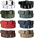 Double Hole Canvas Web Belt Grommet with Metal Buckle