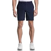 PGA Tour Mens 8" Solid Performance Stretch Pull-on Golf Shorts with Stretch Waistband, Moisture-Wicking, Sun Protection