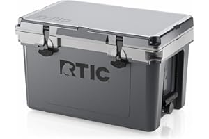 RTIC Ultra-Light 32 Quart Hard Cooler Insulated Portable Ice Chest Box for Drink, Beverage, Beach, Camping, Picnic, Fishing, Boat, Barbecue, 30% Lighter Than Rotomolded Coolers