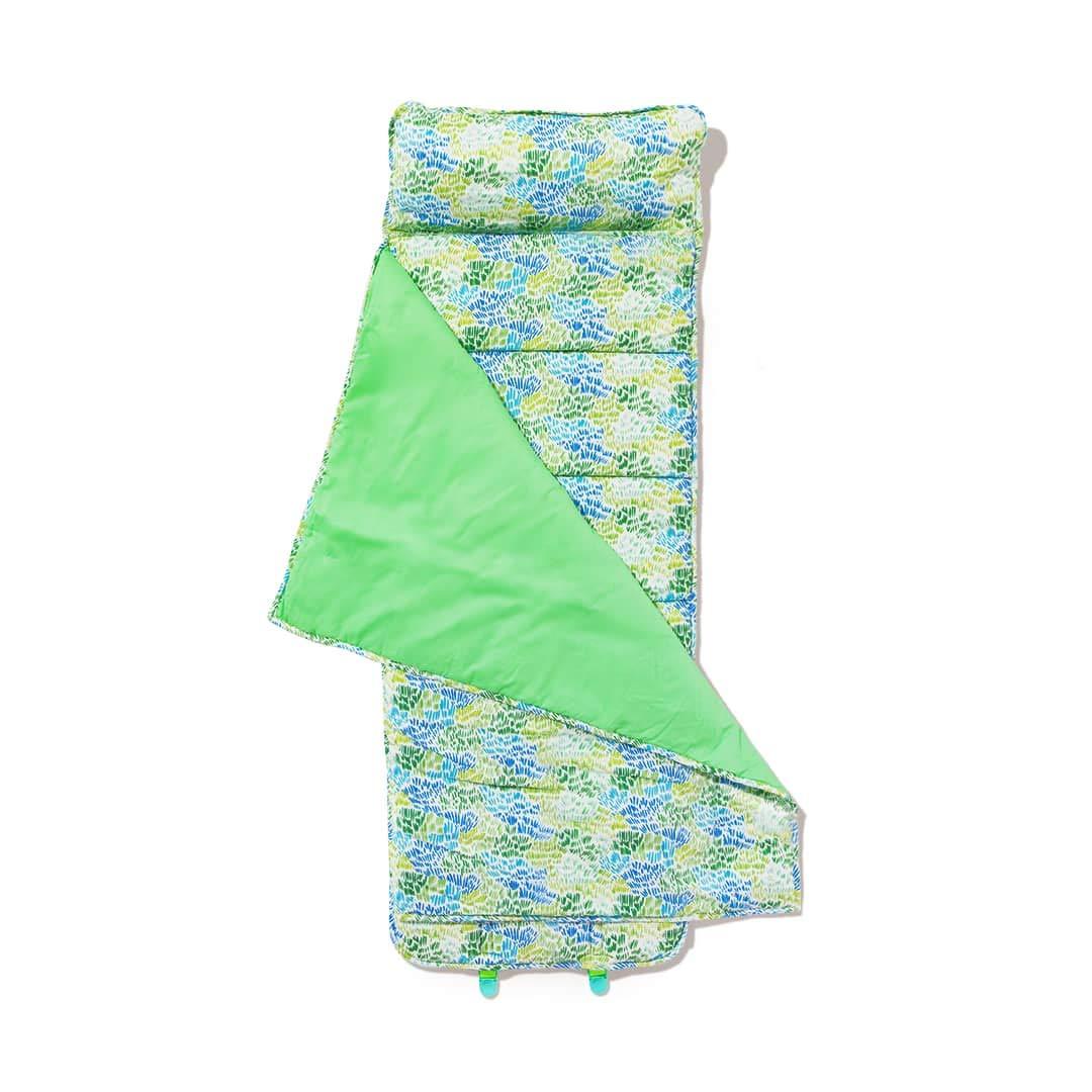 Photo 1 of LOVEVERY The Nap Mat One-Piece Cozy Naptime Set with Padded Mat, Blanket, & Pillow for Toddlers; Soft Organic Cotton, Perfect for Kids Preschool, Daycare, Travel Sleeping Bag, Ages 18+ Months.