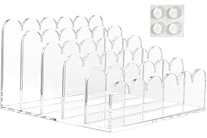 Porte-courrier en acrylique – Organiseur d'enveloppe transparent à 5 compartiments | Support de documents | Rangement de fich