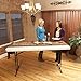 Lifetime Products 80565 Adjustable Height Folding Utility Table, 6', Almond
