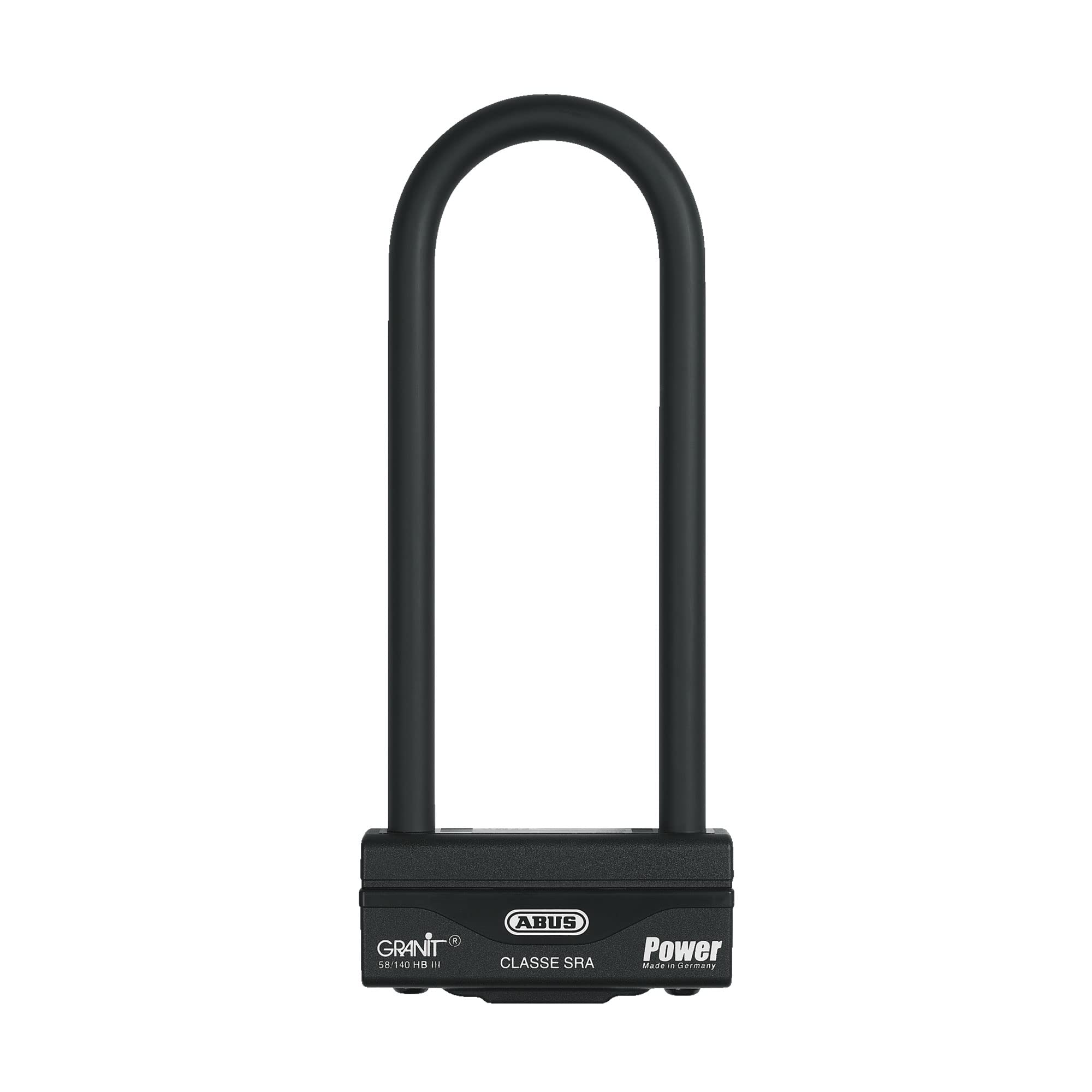 ABUS U-lock Granit Power 58/140HBIII - strong motorbike lock with double locking - security level 18