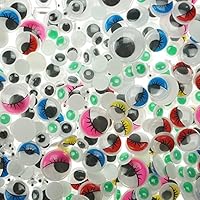 Colored Self-adhesive Googly Wiggle Eyes for DIY Scrapbooking Crafts Projects, pack of 400 by GOCROWN