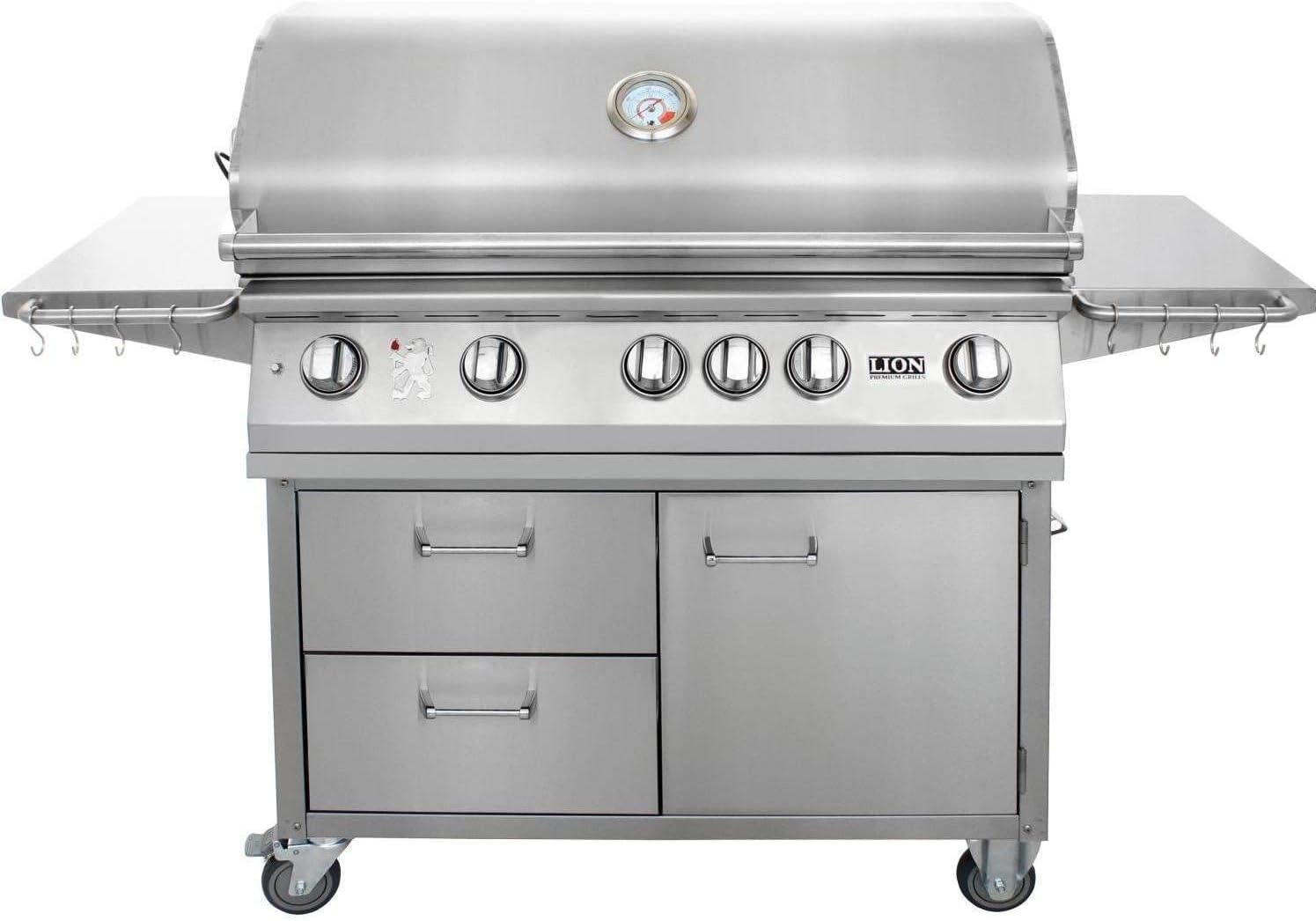 Lion 40 Inch Stainless Steel Propane Gas Grill On Cart
