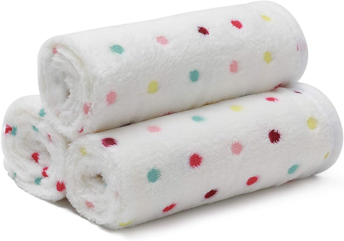 1 Pack 3 Blankets Super Soft Fluffy Cute Bone Pattern Pet Blanket Flannel Throw for Dog Puppy Cat Beige Small: Kitchen & Dining